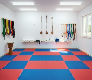 sala treningowa akademia capoeira i bjj tatami